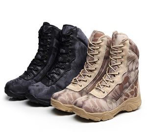 2020 Fashion Men Tactical Shoes Military Desert Combat Boot Army Shoes Breathable Hiking Sport Hunting Shoes Work Snakes Ankle Boo2507721