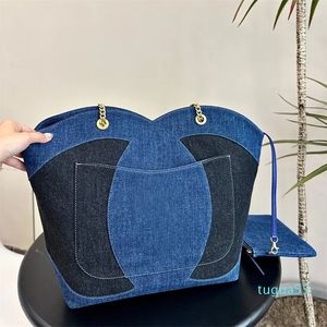 Дизайнерская сумка для плеча женщин сумки сумочки роскошная мода классическая леди магазины крупная женская джинсовая сумочка сумки для плеча