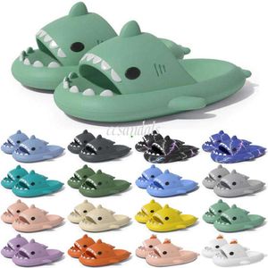 Free Shipping Designer shark slides one sandal slipper for men women GAI sandals pantoufle mules men women slippers trainers flip flops sandles color42