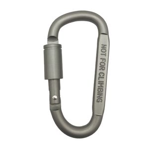 D Typ Hook carabiner aluminium, fjäderkrok med mutter, ryggsäck nyckelkrok, vandringsläger klättringsutrustning, karabiners