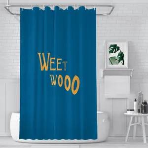 Dusch gardiner weet woo badrum vattentät partition unika heminredning tillbehör