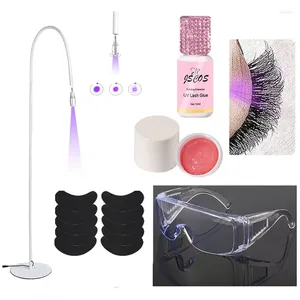 False Eyelashes Adjustable Light UV Lamp For Eyelash Extensions Kit Glue Remover Lash Extension With Fast Drying