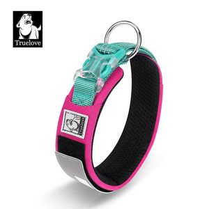 Truelove Pet Collar Reflective Multifunctional Personalized Dog Collar Dupont Soft Breseable Tlc5611 240528のために調整可能