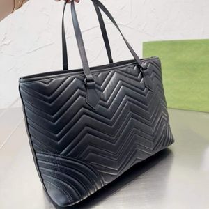 Torby na zakupy kobieta torba designerska torebka torebki na ramię duże pojemność luksusowe torebki czarne skórzane fala 5a 2023 302k