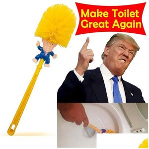 Toalettborstar innehavare Donald Trump Brush Paper Bundle Funny Gag Novelty Artikel Tro mig gör din droppleverans hem trädgård bad ba dhik1