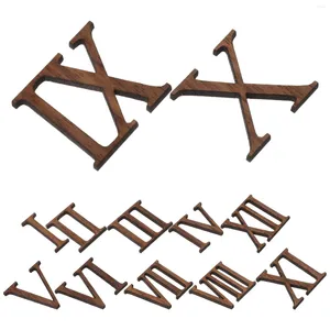 Uhrenzubehör römische Zifferbewegung Taktnummern Kit wand digitale Persönlichkeit Ziffern Mechanismus Holz machen Teile