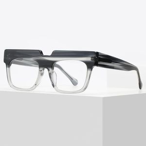 Mode Sonnenbrillen Frames Acetat dicke Brille Vollrand klare Linsen Vintage Oversize Cat Eye Männer Frauen Unisex 260k