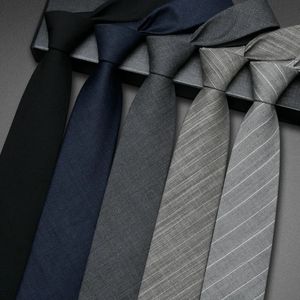 Marka projektanta luksus 7 cm szary 100% wełniany krawat męski set biznesowy set Sukienka z pudełkiem prezentowym 240515