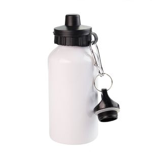 2lids sublimacja 20 uncji aluminium sportowe butelki z wodą puste miejsce kubka 600 ml aluminiowe kubki białe puste przenoszenie ciepła metalowy metalowy kubek