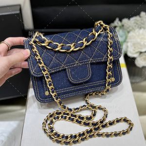 أكياس Crossbody رفرف الأكياس سلسلة Lambbskin 10a مرآة 1: 1 جودة مصمم كيس الكتف حقائب اليد الفاخرة أكياس الأزياء حقيبة امرأة 19 سم مع صندوق مجموعة WC479