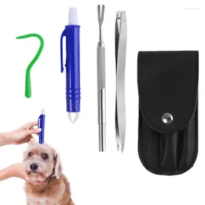 Hundkläder Tick Borttagningsverktyg 4st Remover Tickare Picker Gadgets Tools for Humans Dogs Cats