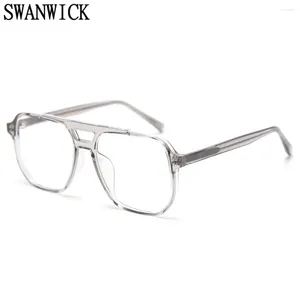 Солнцезащитные очки рамки Swanwick Square Glasses Rame для мужчин TR90 модные очки женские леопардовые черные модные аксессуары Высокое качество