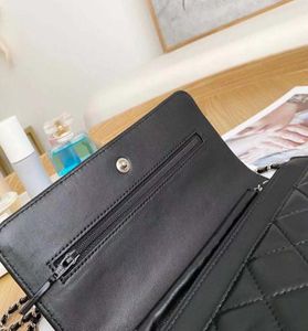 Najwyższej jakości damskie torby portfelowe na serii łańcucha Woc Black Mini Classic Quild Flap Crossbody torebki wieczorowe z pudełkiem 4440289