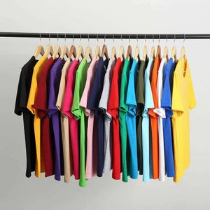 Mężczyzn T t hirt i kobiety Caual Trzynty Spring Summer Tchelable Bawełny krótki rękaw T Shirt Pure Color Clothing T Shirt TOP TEE A C