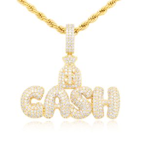 Medboo Jewelry Fine Amarelo Gold VVS1 D Moissanite Cash Pinging com bolsa de dinheiro 14K em joias superiores