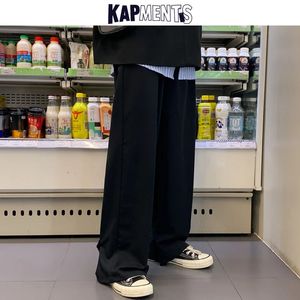 KAPMENTS MEN OUTSER Weitbeins Streetwear Baggy Hosen Spring Herren schwarz Harajuku Joggingpants Männliche lässige Harem Jogger 5xl 240516