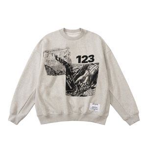 23ss USA Collaborate Holy Hoodie Winter Fashion Plus Size O Neck Men Women High Street Pullover Sweatshirt 297j