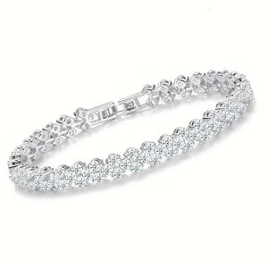 2023 Novo estilo Bracelete personalizado Gold Classic Lab Cultivado Diamond Tennis Chain Jóias de moda para mulheres meninas