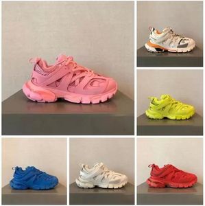 المصمم أحذية غير رسمية باريس أزياء ثلاثية S Track 30 Ice Pink Blue Blood Orange Men Women Sneakers Trainer Lime Red Metall8094978