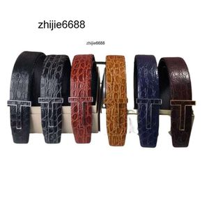 Big Leather Accessories tom With Mens Genuine ford Men Clothing Fashion tf Designer Business Quality Box For Belt Waistband Belts High Buckle Men J4OI