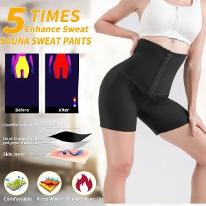 Spodnie sauna szorty dla kobiet body shaper odchudzanie potu spalanie tłuszczu talia Trainer Trainer Trening Suit do odchudzania