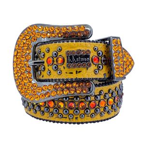 2023 Fashion Designer Bb Simon Belts for Men Women Shiny diamond belt Black white multicolour with bling rhinestones as birthday Christ 316z