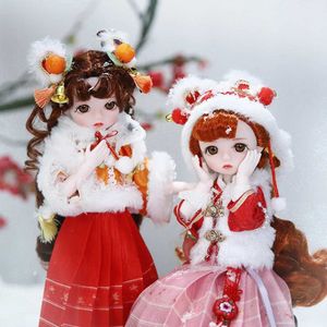 Dolls Dream Fairy 1/6 dockor Jointed Body 28cm Ball Joint Doll Full Set With Clothes Shoes New Years BJD Christmas Gift for Girls Y240528YKLX