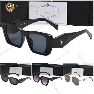 Modne czarne okulary przeciwsłoneczne dla kobiet designerskie klasyczne okulary gogle na zewnątrz plażowe okulary przeciwsłoneczne dla mężczyzny opcjonalne trójkątne podpis 7 stylów i 36 kolorów