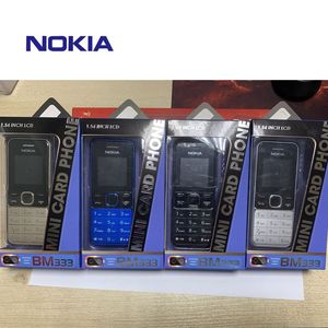 Renoverade mobiltelefoner Nokia BM333 GSM 2G Dual Sim Game Camera för äldre student mini mobiltelefon nostalgiska gåvor