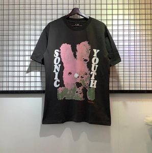 男性と女性のためのレタープリント洗浄夏のTシャツレトロヒップホップ半袖特大のトップTEES4377103