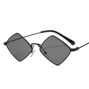 Solglasögon ovanlig rektangel Polariserande speglad SL302 Steampunk Small Square Chrome Frame Pilot Formes unisex 343w