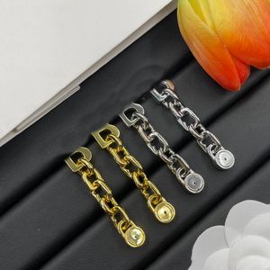Lyxvarumärkesdesigners B Letters Earrings Top Quality Classic Earrings 925 Silver Gold Stud Women Long Earring Wedding Party Jewelry