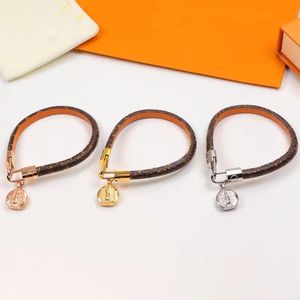 Fashion Bracelet Chain Bracelet Leather Clover Bracelet Luxury Designer Women's Jewelry Bracelet