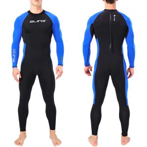 Erkekler tam vücut wetsuit uzun kollu dalış elbise yaz yüzme tüplü şnorkel sörf mayo ekipmanı