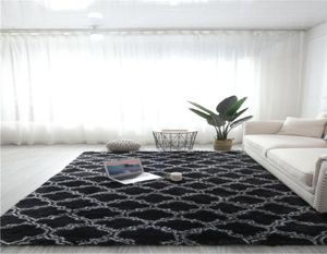 Luksusowa pluszowa sypialnia dywan z prażonymi dywanikami do włosów do salonu luksusowa dekoracja domu puszysta dywan duży obszar 4136778