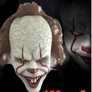Стивен Кинс Маски Pennewise Horror Clown Joker Mask Mask Mask Mask Halloween Cosplay Costum