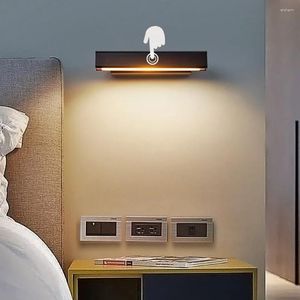 Wall Lamp Indoor Light Touch Dimming Switch 350° Rotatable 9W LED Simple Lighting For Bedside Staircase Corridor Fixture