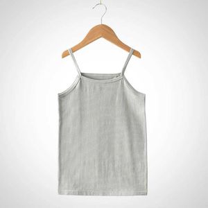 Tank Top Summer Girls Top Topdrens biancheria intima pura Cotton Basic Top Basic Tops Maglietta per biancheria intima morbida e traspirante 2-9Y Y240527