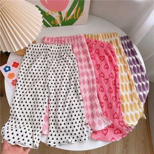 Hosen koreanische Version von Summer Girls neun Punkthosen Schlanke Babyhose Babyhose Babyhose Y240527