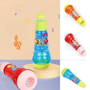 Baby Music Sound Toys Tamanho grande Childrens Echo Microfone eco físico eco multicolorido karaokê brinquedo sem fio instrumento de plástico brinquedo brinquedo de jardim de infância S2452011