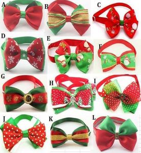 Dog Apparel 100pclot Christmas Holiday Dog Bow Ties Cute Neckties Collar Pet Puppy Cat Accessories Grooming Supplies P88the6919970