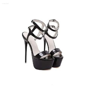 الأصلي S Sandals Need Black Red Stripper Cheels Patent Leather Platform Stiletto Heel Sexy Shoes Women Plus Us Size 3-15 Sandal E28 Shoe Plu