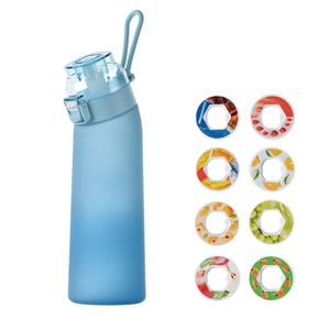 700 ml plastikowy kubki kubków powietrza UP Multicolors Duża pojemność butelki z wodą z posmakiem strąków zapach słomy niebieski fioletowy kubek gradientowy fitness na zewnątrz 58SR