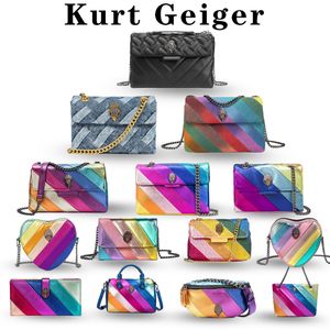 Kurt Geiger torebka orła Heart Rainbow Bag luksusowy