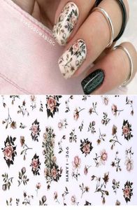 2pcsset flower Series Adesivo per unghie autoaddetto autoaddetto a farfalla per nail art Decals per il trasferimento Ade Decorazione artistica fai -da -te5086918