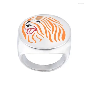 Cluster Rings Tibetan Terrier Ring With Color Selection Enamel Gift For Dog Lovers And Owners - Pet Jewelry Free Ship