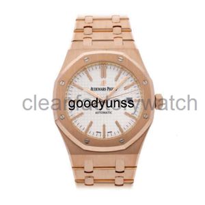 Luxury Audemar Watches Piquet Royals Oaks Wristwatch Audemarrsp Designer Rose Gold Men 41mm Watch 15400or.oo.1220or.02 Automatisk mekanisk vattentät rostfritt