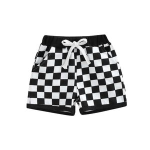 2022-05-04 Lioraitiin 0-3Years Toddler Baby Boys Shorts with Checkerboard Elastic Plaid Printed Pant Clothing L2405