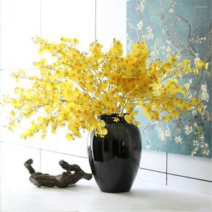 Декоративные цветы искусственное декоративное растение танцующее дама орхидея Люпина Ложое бонсай Украшение Украшение