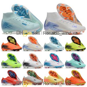 Geschenktüte Herren Womens Football Boots Ronaldo CR7 Vapores 16 xxv Elite FG TNS CLEats Jugend Kinder Jugendjunge Mbappe 9 iix Soccer Schuhe Outdoor Trainer Botas de Futbol